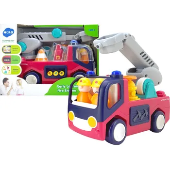 plyšák LEAN Toys Vzdělávací interaktivní hasičské auto pro batolata