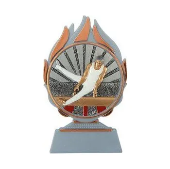 Plaketa gymnasta 13,5 cm - Bronzová
