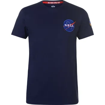 Pánské oblečení Tričko Alpha Industries Rep Blue 1058244 2XL