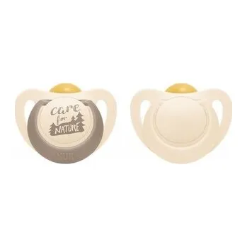 NUK 737877 Smoczek uspokajający lateksowy 18-36m FOR NATURE 2 szt pudełko