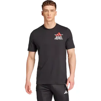 Pánské tričko Pánské celobavlněné tričko Adidas Football Graphic černé