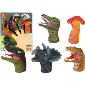 Figurka LEAN Toys Prstoví maňáscí z gumy dinosauři 5 kusů
