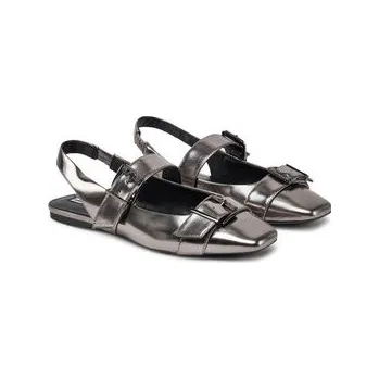 Dámské baleríny Baleríny KARL LAGERFELD Konnie KL40186A Stříbrná 36