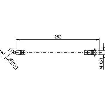 Brzdová hadice Brzdová hadice BOSCH 1 987 481 662