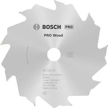 Pilový kotouč Bosch Pilový kotouč PRO Wood pro okružní pilu, 130 × 2 × 16 mm, T9 2608640774