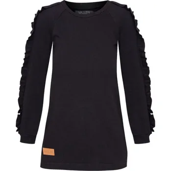 Dívčí mikina Dětská tepláková mikina CURLY KIDS BLACK - DMCUGE134140