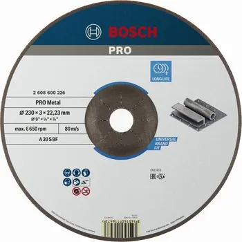 Řezný kotouč Bosch Řezací kotouč PRO Metal 2608600226