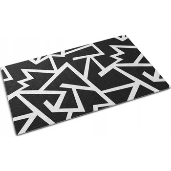 Rohožka Dekorativní moderní venkovní rohožka s potiskem Lomené linie 90x60 cm