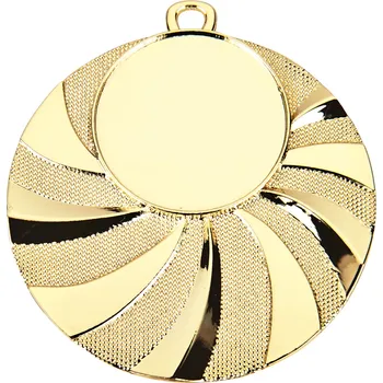 Medaile vlny průměr 50 mm - Zlatá