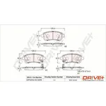 Sada brzdových destiček, kotoučová brzda Dr!ve+ DP1010.10.1070