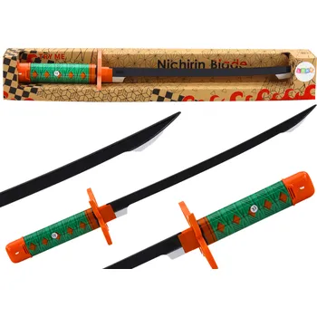 Dětská zbraň Mamido Samurajský meč Nichirin na baterie s pohodlnou rukojetí se zvukem zelený