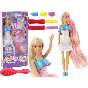 Panenka LEAN Toys Barbie panenka Anlily s vlasovými doplňky