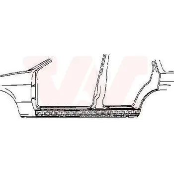 Prah karosérie Nástupní panel VAN WEZEL 1837104