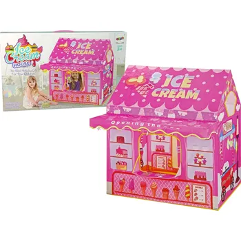 Hra na obchod LEAN Toys Zmrzlinový stan Princess Lights Stars