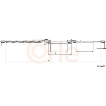Auto-moto Tažné lanko, parkovací brzda COFLE 92.10.9050