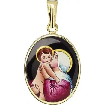 Přívěsek Aljančič Panna Maria Dobré rady madonka 195H zlato