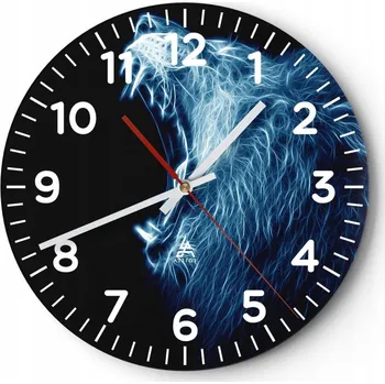 Hodiny Kuchyňské nástěnné hodiny 30x30 Abstrakce Moderní skleněné hodiny Tiché