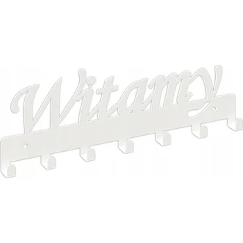 Věšák Šatní ramínko kovový Domer bílý