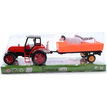 autíčko Traktor s přívěsem a zvířátky