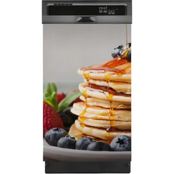 Obraz Dekorace na myčku - Lahodné palačinky s borůvkami 45x70 cm