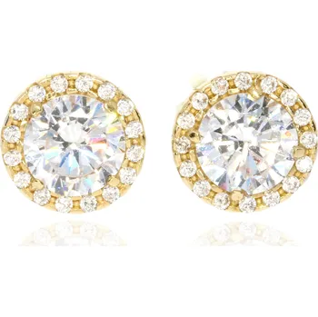 Náušnice Zlatnictví Helios Zlaté náušnice se zirkony B50719