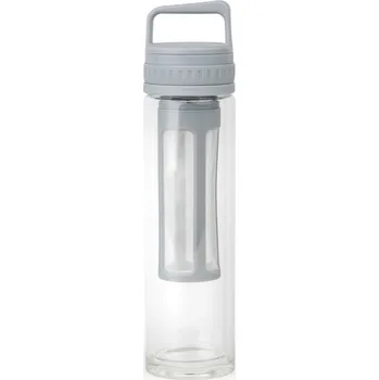 Láhev Leopold Vienna Dvostěnná skleněná termoláhev na přípravu Cold Brew Moshi Grey 600ml