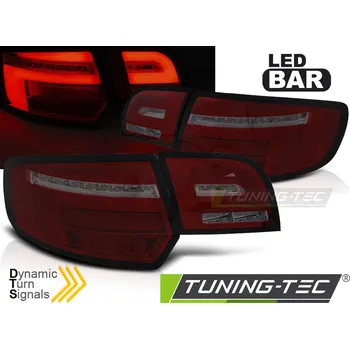 Zadní světlomet Zadní světla LED s LED dynamickým blinkrem pro AUDI A3 8P 5D 03-08 červená kouřová