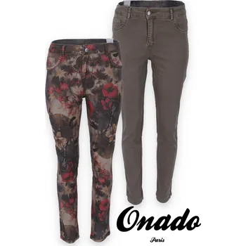 Dámské džíny Kalhoty džínové oboustranné Onado H680-K bež velikost: XL