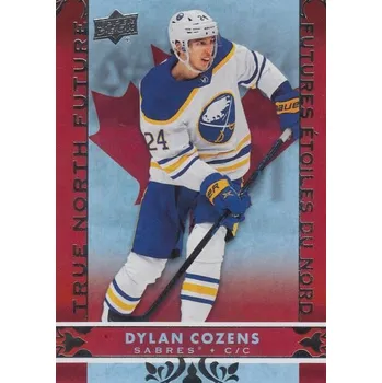 Sběratelská karetní hra insert karta DYLAN COZENS 24-25 Tim Hortons True North Future číslo TN-7