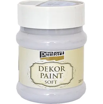 Speciální výtvarná barva Dekor Paint - křídová vintage barva 230ml - holubí šedá