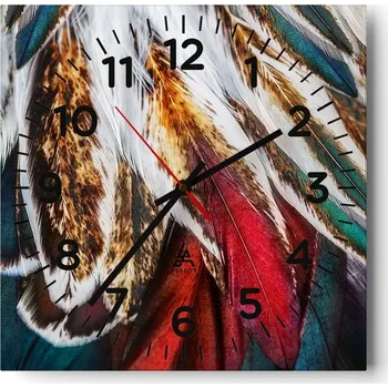 Hodiny Nástěnné hodiny do obýváku 40x40 Abstrakce Tiché hodiny Skleněné hodiny Bez hlučnosti