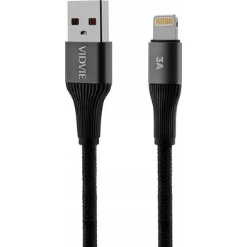 Datový kabel Kabel VIDVIE USB - Apple Lightning 2 m černý