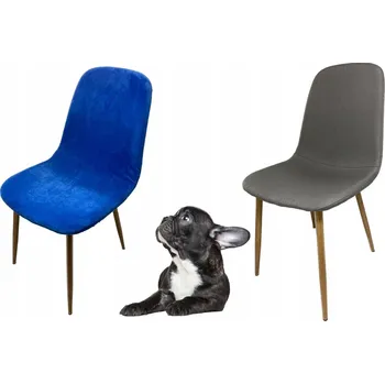 Potah na židli Potah na skandinávskou židli JYSK JONSTRUP, modrý velur