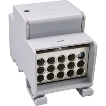 Rozvaděč Distribuční blok DTB 2x120/15x16 šedý ELEKTRO BEČOV UB2120CK21