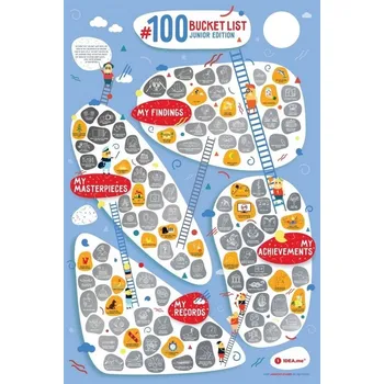 Plakát STÍRACÍ PLAKÁT #100BucketList JUNIOR Edition