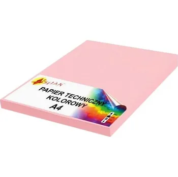 Kancelářský papír Technický papír A4 280g pastelově růžový 50 listů