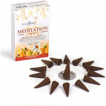 Vonná tyčinka Kónické vonné tyčinky Stamford x15 Meditace