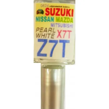 Autolak SUZUKI NISSAN Z7T PERLOVĚ BÍLÁ AUTOLAK ZAPRAVOVACÍ TUŽKA NA ŠKRÁBANCE 10 ML ARA