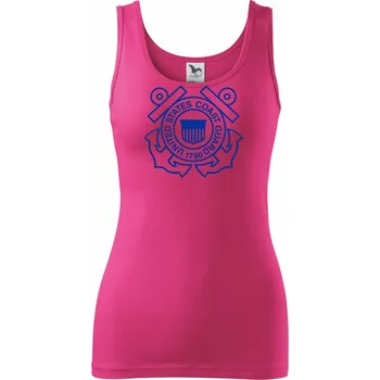 Dámské tričko United States Coast Guard 1790 - Dámské tílko - XL ( Purpurová )