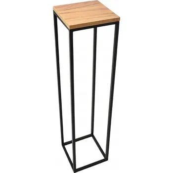 Stojan na květiny DRŽÁK NA KVĚTINÁČ STOJAN NA KVĚTINY LOFT DUB CRAFT ZLATÝ H100 KoyGarden