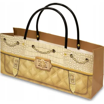 Dárková taška MALÁ HORIZONTÁLNÍ DÁRKOVÁ TAŠKA S UŠIMA PŘIPOJENÝMI DÁRKOVÁ TAŠKA