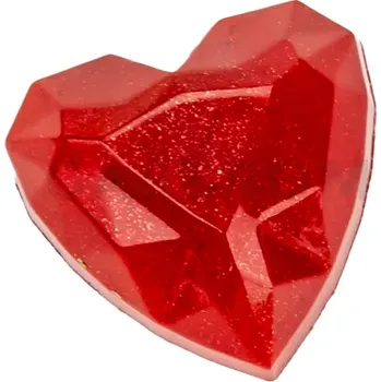 Čokoládová tyčinka Forma na pralinky - diamond heart | MARTELLATO, 21MA1993