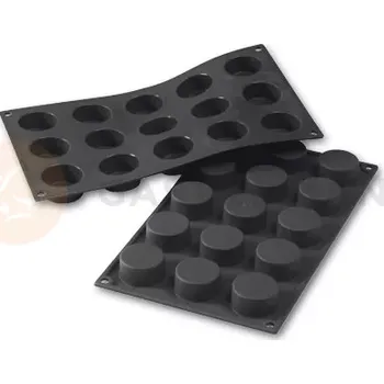 Kuchyňská sůl Silikonová forma pro monoporce, 15 otvorů 40x20 mm - 30SF027 | MARTELLATO, Cylinder