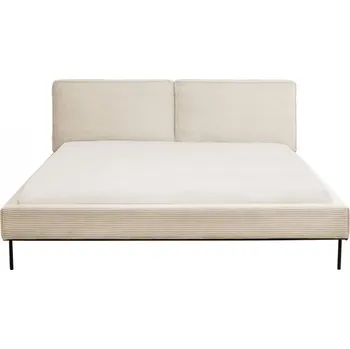 Postel KARE Design Postel East Side Cord - krémová, 160x200cm