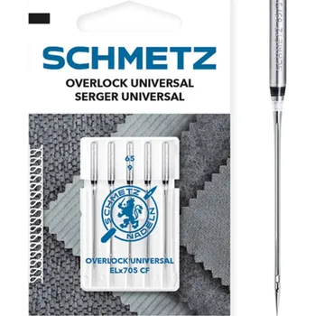 Schmetz jehly do overlocku ELx705 SUK CF, vel. 65/9