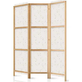 Paraván Paraván - Hvězdná mapa - Jemná souhvězdí v teplých odstínech Velikost: 135x172 cm, Provedení: Jednostranný