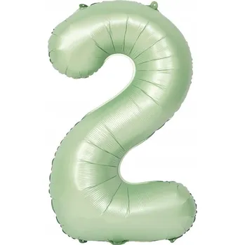 Balónek Balónek Číslice 2 roky Olivový Oliva Číslice Narozeniny HEL 100 cm