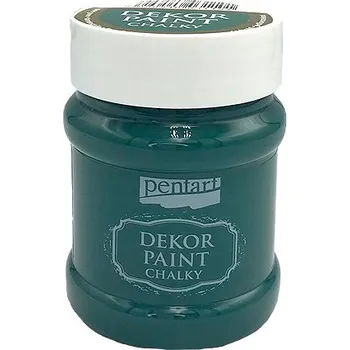 Speciální výtvarná barva Dekor Paint - křídová vintage barva 230ml - jedlově zelená