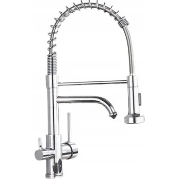 Vodovodní baterie Stojánková kuchyňská baterie Ari stříbrná