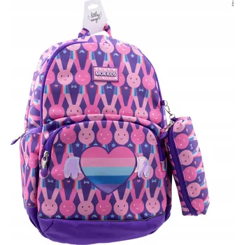 Školní batoh Školní batoh vícekomorový Little Angel fialový, růžový, vícebarevný